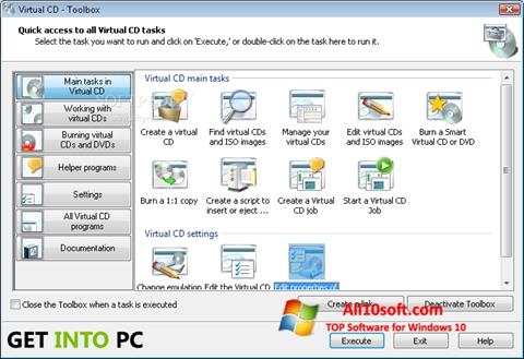 Στιγμιότυπο οθόνης Virtual CD Windows 10
