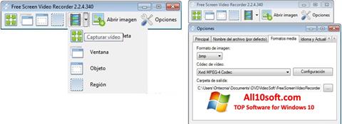 Στιγμιότυπο οθόνης Free Screen Video Recorder Windows 10