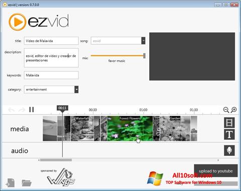 Στιγμιότυπο οθόνης Ezvid Windows 10