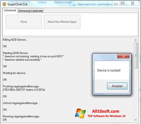Στιγμιότυπο οθόνης SuperOneClick Windows 10