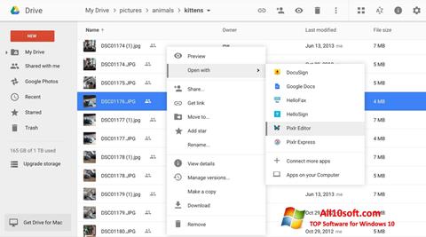 Στιγμιότυπο οθόνης Google Drive Windows 10