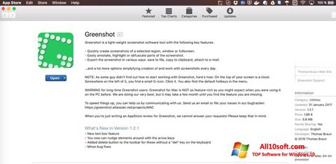 Στιγμιότυπο οθόνης Greenshot Windows 10