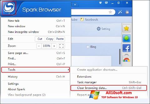 Στιγμιότυπο οθόνης Spark Windows 10