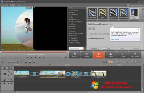 Στιγμιότυπο οθόνης Movavi Video Editor Windows 10