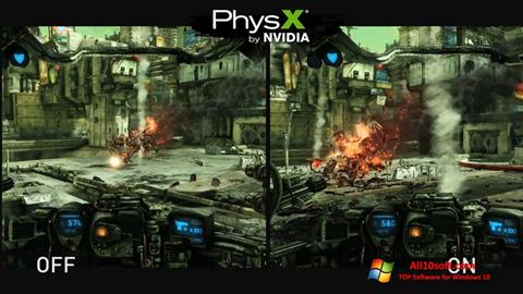 Στιγμιότυπο οθόνης NVIDIA PhysX Windows 10