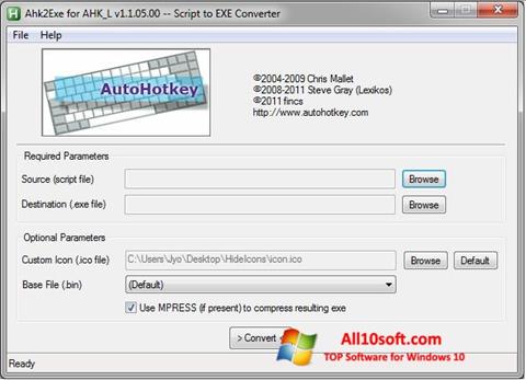 Στιγμιότυπο οθόνης AutoHotkey Windows 10