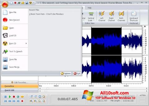 Στιγμιότυπο οθόνης Free Audio Editor Windows 10