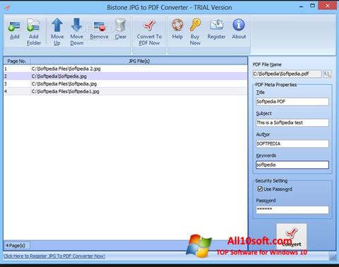 Στιγμιότυπο οθόνης Image To PDF Converter Windows 10
