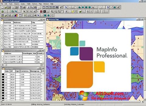 Στιγμιότυπο οθόνης MapInfo Professional Windows 10