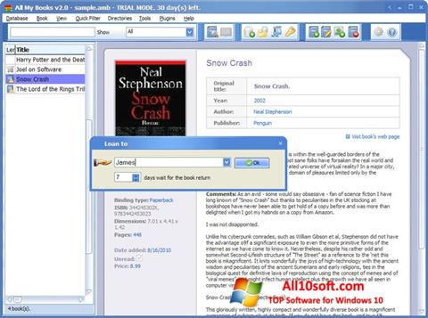 Στιγμιότυπο οθόνης All My Books Windows 10