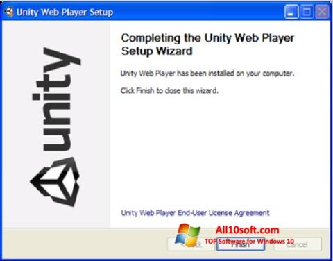 Στιγμιότυπο οθόνης Unity Web Player Windows 10