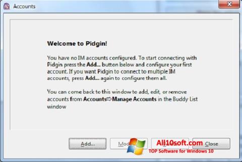 Στιγμιότυπο οθόνης Pidgin Windows 10