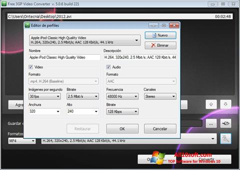 Στιγμιότυπο οθόνης Free MP4 Video Converter Windows 10