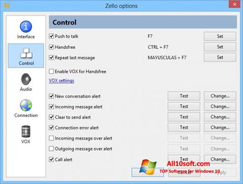 Στιγμιότυπο οθόνης Zello Windows 10