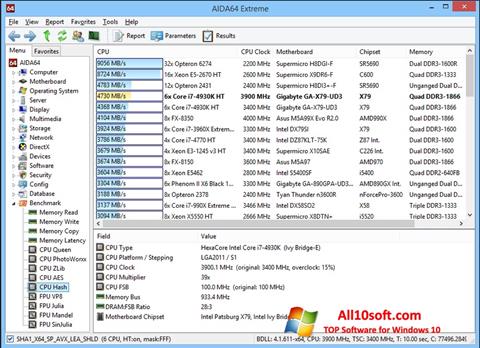 Στιγμιότυπο οθόνης AIDA32 Windows 10