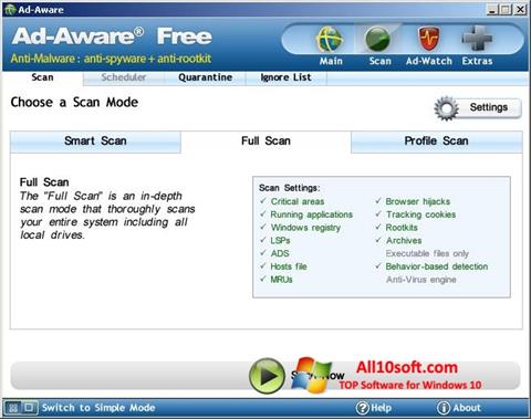 Στιγμιότυπο οθόνης Ad-Aware Free Windows 10
