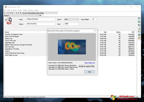 Στιγμιότυπο οθόνης CDex Windows 10