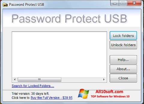 Στιγμιότυπο οθόνης Password Protect USB Windows 10