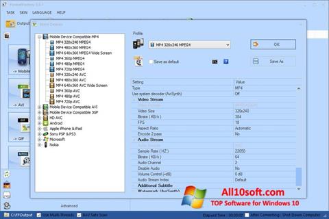 Στιγμιότυπο οθόνης Format Factory Windows 10